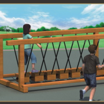 Cầu thăng bằng gỗ