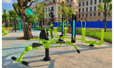 Sân GYM công viên A4-CX02 Vinhomes Cổ Loa