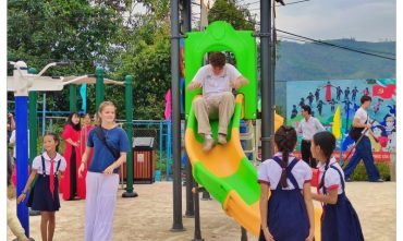 Sân chơi trường DTNT Thanh Kim, Bản Hồ, Sapa, Lào Cai