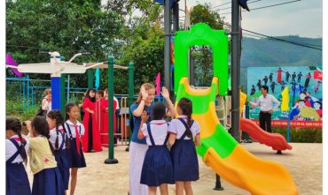 Sân chơi trường DTNT Thanh Kim, Bản Hồ, Sapa, Lào Cai