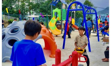 Sân chơi trường DTNT Thanh Kim, Bản Hồ, Sapa, Lào Cai