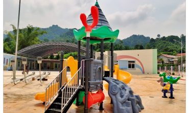 Sân chơi trường mầm non Hoàng Văn Thụ – Lạng Sơn
